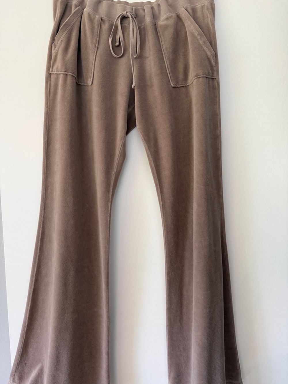 Juicy Couture Brown Velour Drawstring Pants